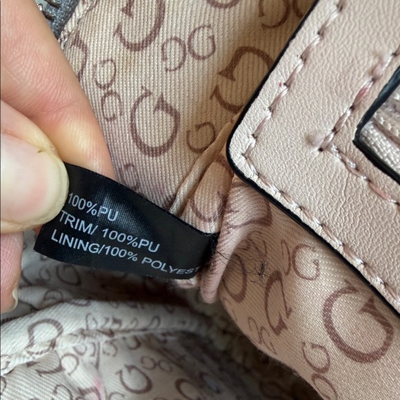 GUESS Cream Faux Leather Backpack - Picture 8 of 12